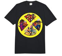 Marvel X-Men '97 Hero Groups Inside Bold Classic X-Men Logo Comfort Colors Adult Heavyweight T-Shirt