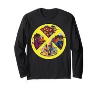 Marvel X-Men '97 Hero Groups Inside Bold Classic X-Men Logo Manga Larga