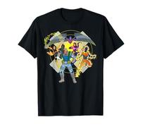 Marvel X-Men '97 Psylocke Archangel Sunspot Jubilee Cable Camiseta