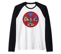 Marvel X-Men '97 Psylocke Cable Archangel Sunspot Jubilee Camiseta Manga Raglan