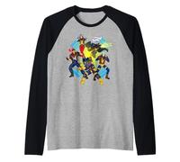 Marvel X-Men '97 Ready To Fight Wolverine Jean Grey Cyclops Camiseta Manga Raglan