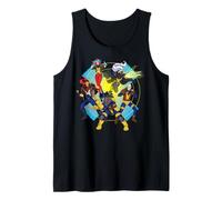 Marvel X-Men '97 Ready To Fight Wolverine Jean Grey Cyclops Camiseta sin Mangas
