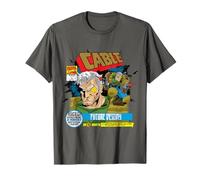 Marvel X-Men Cable Future Destiny - Camiseta de cómic desgastada Camiseta