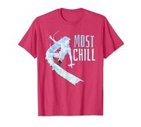 Marvel X-Men: Iceman: El Hombre de Hielo más frío Camiseta, Hombre, Rojo Jaspeado, S
