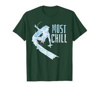 Marvel X-Men: Iceman: El Hombre de Hielo más frío Camiseta, Hombre, Verde Bosque, S