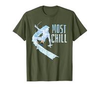 Marvel X-Men: Iceman: El Hombre de Hielo más frío Camiseta, Hombre, Verde Oliva, S