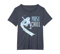 Marvel X-Men: Iceman: El Hombre de Hielo más frío Camiseta, Mujer Tallas Grandes, Azul Jaspeado, 4XL Grande