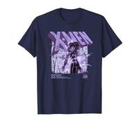 Marvel X-Men Jean Grey Info Camiseta, Hombre, Azul Marino, 4XL
