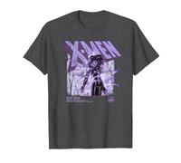 Marvel X-Men Jean Grey Info Camiseta, Hombre, Jaspeado Oscuro, XXL