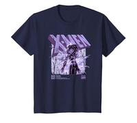 Marvel X-Men Jean Grey Info Camiseta, Niños, Azul Marino, 2 años