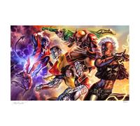 Marvel x-men litografia the x-men by felipe massafera 46 x 66 cm - sin