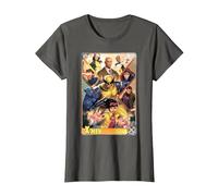 Marvel X-Men Mutant Super Heroes Trading Card Camiseta, Mujer, Asfalto, XXL