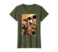 Marvel X-Men Team Cover Camiseta, Mujer, Verde Oliva, XL