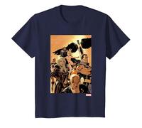 Marvel X-Men Team Cover Camiseta, Niños, Azul Marino, 2 años