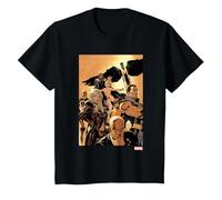 Marvel X-Men Team Cover Camiseta, Niños, Negro, 2 años