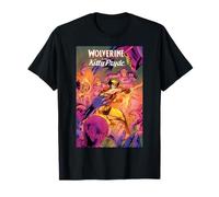 Marvel X-Men Wolverine and Kitty Pryde Fighting Sentinels Camiseta