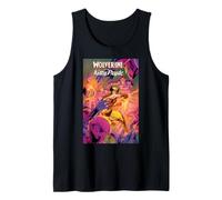 Marvel X-Men Wolverine and Kitty Pryde Fighting Sentinels Camiseta sin Mangas