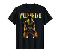 Marvel X-Men Wolverine Classic Claws out Camiseta, Hombre, Negro, XL