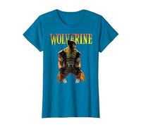 Marvel X-Men Wolverine Classic Claws out Camiseta, Mujer, Zafiro, XXL
