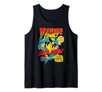 Marvel X-Men Wolverine Comic Classic Yellow Suit Comic Cover Camiseta sin Mangas