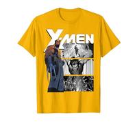 Marvel X-Men Wolverine & Darkhawk Legendary Camiseta, Hombre, Dorado Brillante, S
