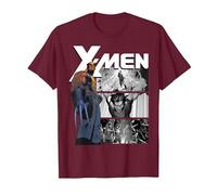 Marvel X-Men Wolverine & Darkhawk Legendary Camiseta, Hombre, Granate, S
