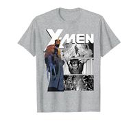 Marvel X-Men Wolverine & Darkhawk Legendary Camiseta, Hombre, Gris Jaspeado, 5XL