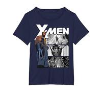 Marvel X-Men Wolverine & Darkhawk Legendary Camiseta, Mujer Tallas Grandes, Azul Marino, 2XL Grande