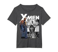 Marvel X-Men Wolverine & Darkhawk Legendary Camiseta, Mujer Tallas Grandes, Jaspeado Oscuro, 2XL Grande