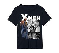 Marvel X-Men Wolverine & Darkhawk Legendary Camiseta, Mujer Tallas Grandes, Negro, 6XL Grande