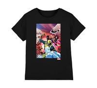 Marvel Xmen Team Defend Camiseta Infantil, Negro, 12-13 A