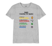 Marvel "You'Re My Hero Icon's Avenger BOMARCOTS205 - Camiseta para niño, Color Gris Melange, Talla 12 años, Gris Melange., 12 años