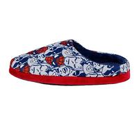 MARVEL Zapatillas de Andar por Casa de Los Vengadores - Color Azul y Rojo - Talla 40-41 - Cierre de Velcro - Zapatillas Abiertas de Poliéster y TPR - Producto Original Diseñado en España