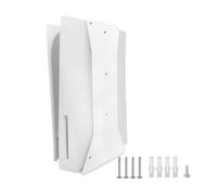 Marvelights Soporte de Pared PS5 (Disco y Digital), Soporte Estable para Colgar en la Pared para Playstation 5, Revestimiento de Acero Inoxidable con Tornillos(No Compatible con PS5 Slim) (Blanco)