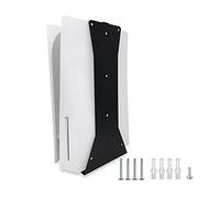 Marvelights Soporte de Pared PS5 (Disco y Digital), Soporte Estable para Colgar en la Pared para PlayStation 5, Revestimiento de Acero Inoxidable con Tornillos(No Compatible con PS5 Slim) (Negro)