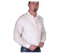 MARVELIS Camisa Comfort Fit de manga larga de popelina monocolor, algodón puro, Beige claro 20, 45