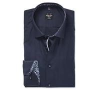 Marvelis Camisa de hombre manga larga delgada 752824, marine, 40