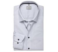 Marvelis Camisa de hombre manga larga regular cuadros 708424, plateado, 41