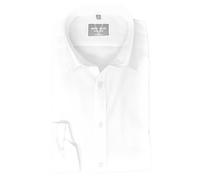 Marvelis Camisa para hombre Super Slim | manga larga 64 cm | 100% algodón, Blanco, 40