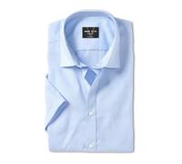 Marvelis New York Kent - Camisa de manga corta para hombre, Azul 11., 42