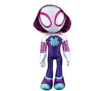 MARVEL Spidey and His Amazing Friends - Peluche de My Friend Ghost-Spider de 16 pulgadas con sonidos, juguetes de superhéroes para niños de 3 años en adelante