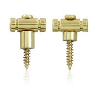 Marvexi 2 guías de cuerda de rodillo dorado, pieza de repuesto de guía, compatible con guitarra eléctrica Fender Stratocaster y Telecaster