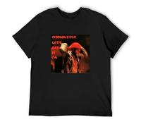 Marvin Gaye Legend Singer Musician Print Unisex T-Shirts Men tee Cotton Tops Black Shirt S