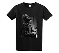 Marvin Gaye Print Unisex T-Shirts Men tee Cotton Tops Black Shirt S