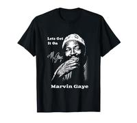 Marvin Gaye Vintage Soul Music Let's Get It On Graphic Camiseta
