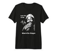 Marvin Gaye Vintage Soul Music Let's Get It On Graphic Camiseta Premium