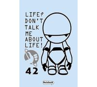 Marvin - Hitchhiker's Guide to the Galaxy Notebook: 120 College Ruled Pages | 6 x 9 Softcover Notebook