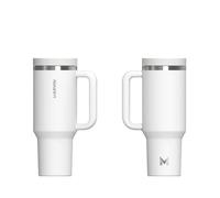 MARVIN THE HOLDER 1200 ML - Termo Acero Inoxidable - Conserva frío 12 horas y calor 8 horas - Diseño Premium para Escapadas, Oficina o Deporte - Doble Apertura, Asa ergonómica, Sin BPA (Good White)
