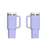 MARVIN THE HOLDER 1200 ML - Termo Acero Inoxidable - Conserva frío 12 horas y calor 8 horas - Diseño Premium para Escapadas, Oficina o Deporte - Doble Apertura, Asa ergonómica, Sin BPA (Lavender Bath)