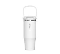 MARVIN THE ICED - 1000 ML- Termo Acero Inoxidable Reutilizable - Botella Térmica Premium para Frío y Calor - Estilo Elegante para Deporte, Trabajo y Urbano (Good White)